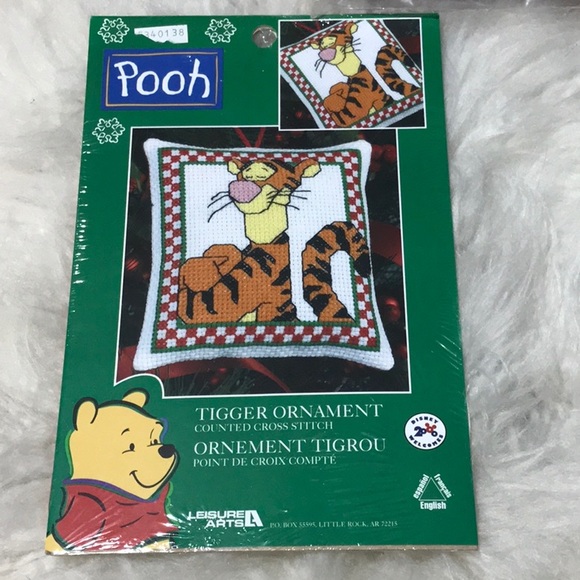 Vintage sealed 3 Kid’s Cross Stitch Kits Tigger Winnie the Pooh Penguin Rainbow - Picture 4 of 11